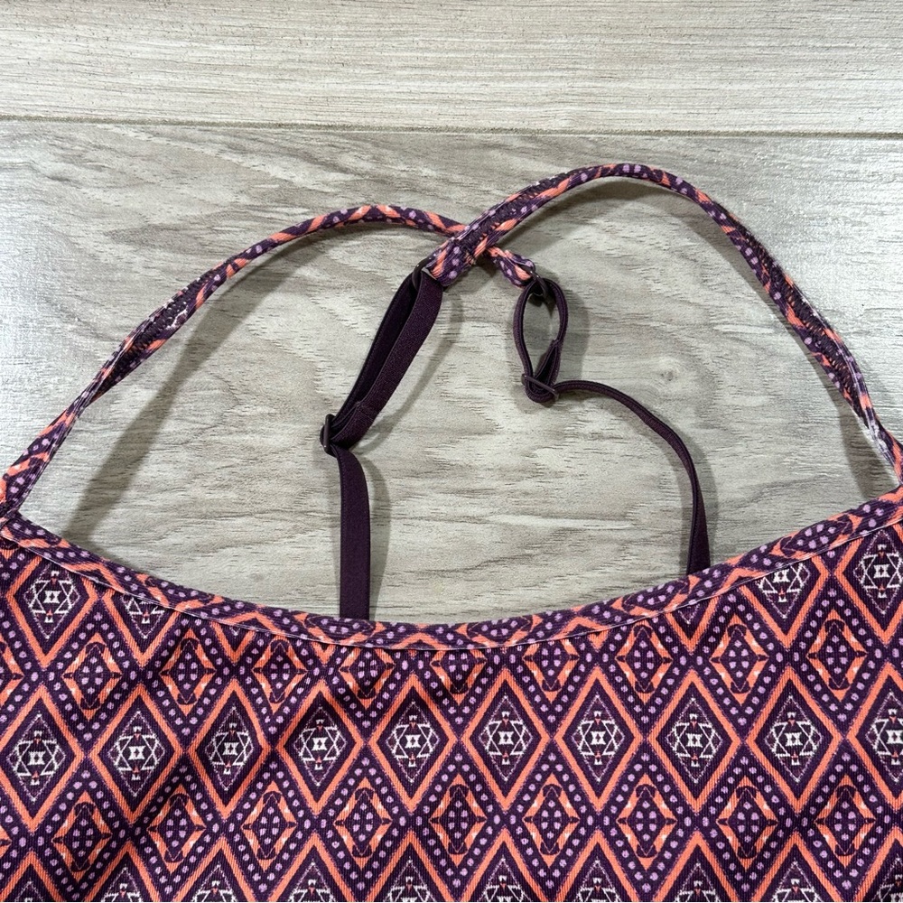 CALIA BY CARRIE UNDERWOOD Strappy Deep Plum Purple Adjustable Strap Sports Bra M - Picture 4 of 8